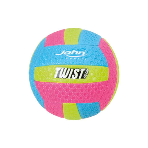Picture of TWIST VOLLEYBALL SIZE 5 PINK, BLUE AND YELLOW